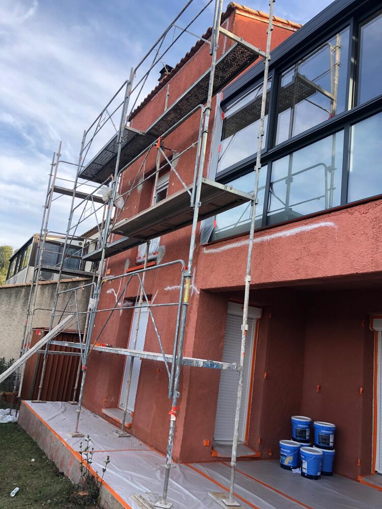 Façade pendant travaux